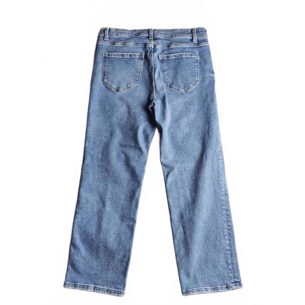 Kensie VintageLuxe Ella High Rise Straight Jeans Women 10/30 Light Wash D/10 - Picture 2 of 5